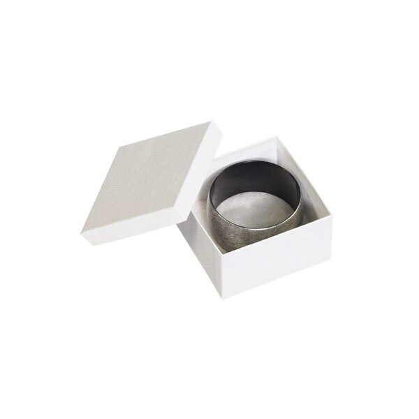 Bsc Preferred 3-1/2 x 3-1/2 x 2'' White Jewelry Boxes, 100PK BUY00021800 - main